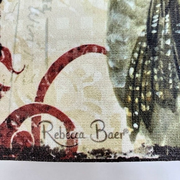 French Farmhouse Roosters Square Canvas Set of 2 Rebecca Baer - Picture 7 of 11